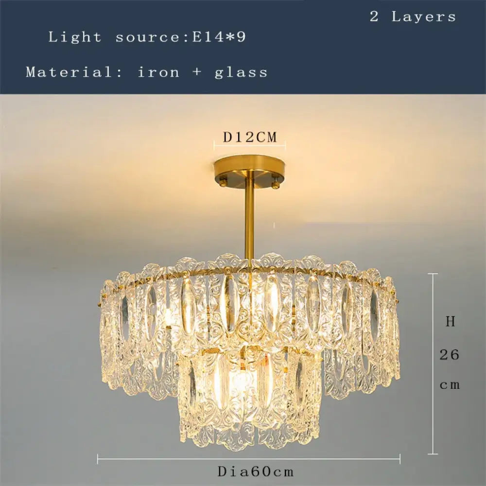 Elegant Modern Glass Chandelier | Dining Room Lighting