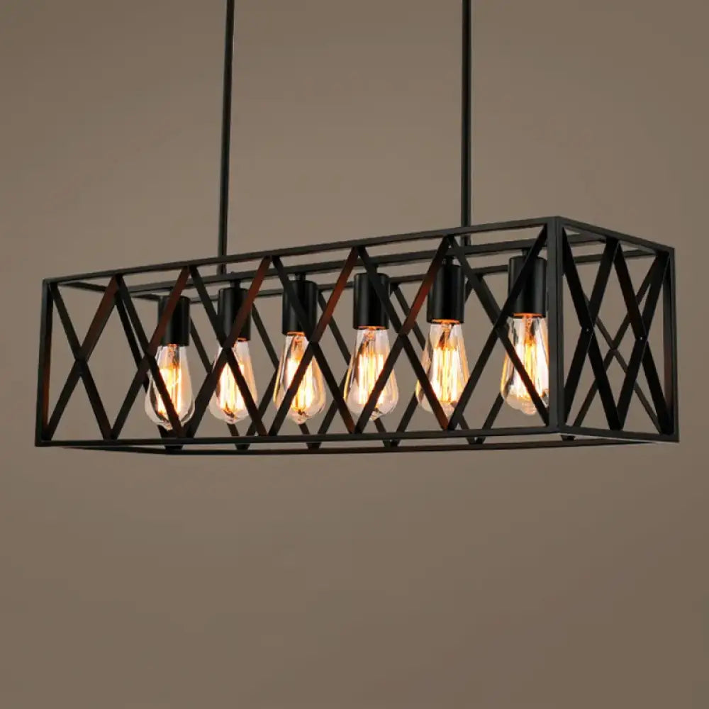 Elena Industrial Retro Chandelier | Dining Room Lighting
