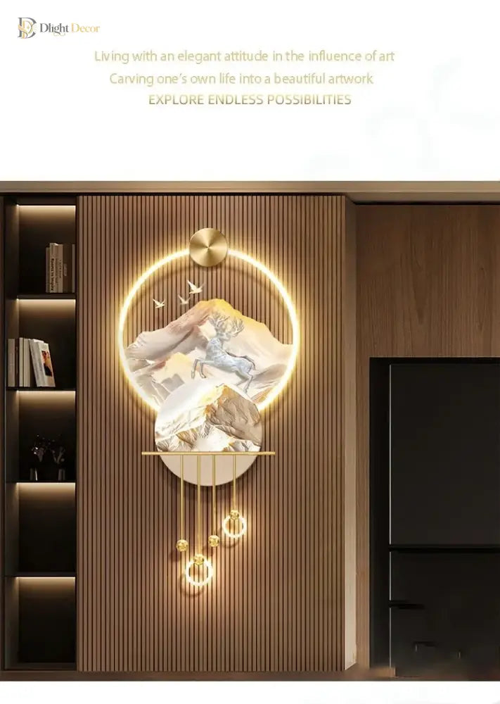 Elk LED Wall Art Light | Modern Interior Home Lighting