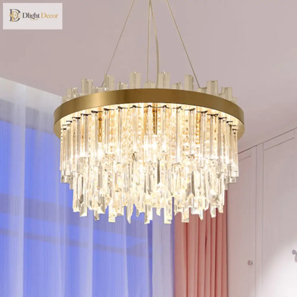 Embrace Modern Crystal Chandelier | Dining Room Lighting