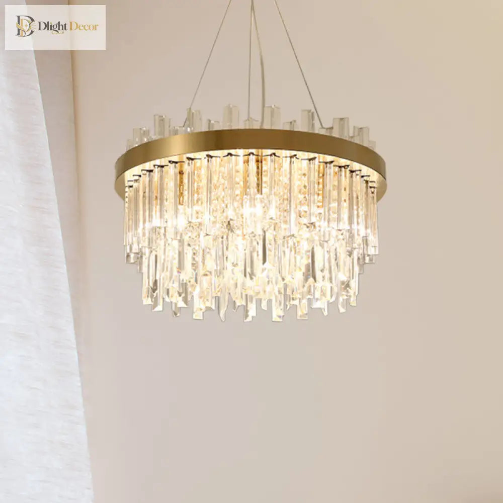 Embrace Modern Crystal Chandelier | Dining Room Lighting