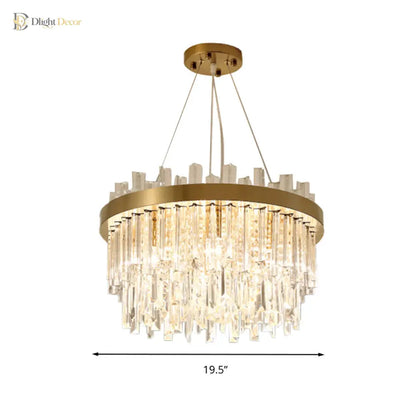 Embrace Modern Crystal Chandelier | Dining Room Lighting