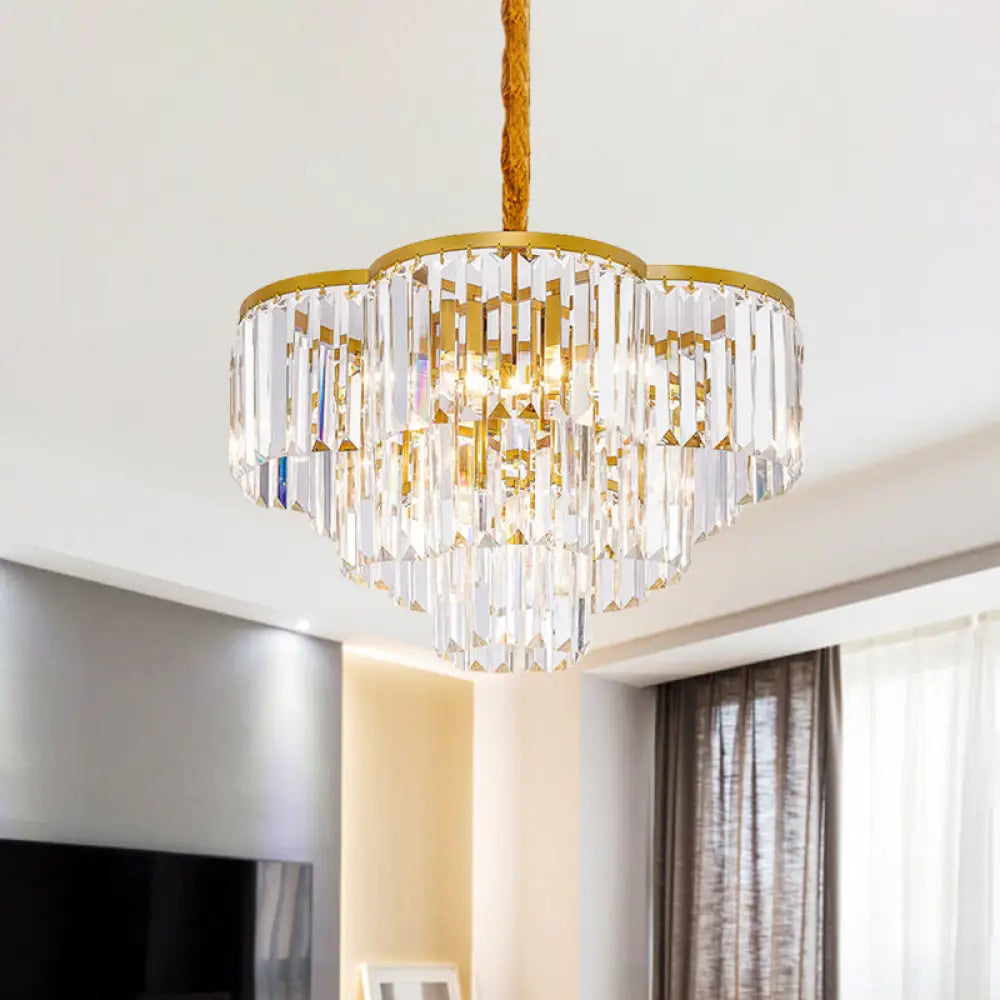 Enchanting Modern Gold Chandelier | Dining Room Lighting