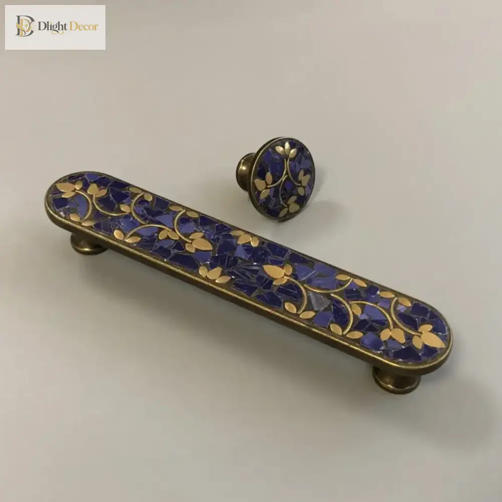Ethnic Style Brass Art Handles – Vintage Cabinet and Drawer Pulls with Nepalese Craftsmanship