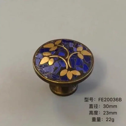 Ethnic Style Brass Art Handles – Vintage Cabinet and Drawer Pulls with Nepalese Craftsmanship