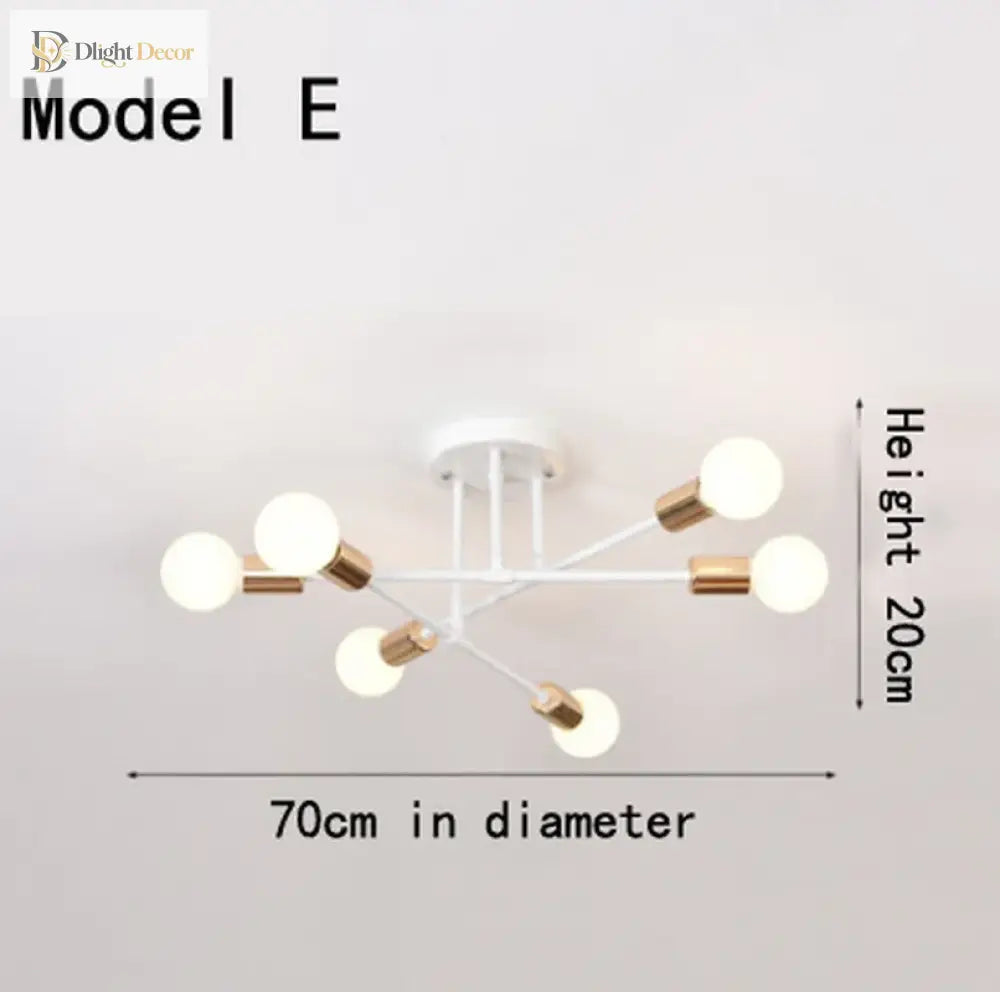 Eva Gold Ceiling Light | Modern Interior Home Lighting