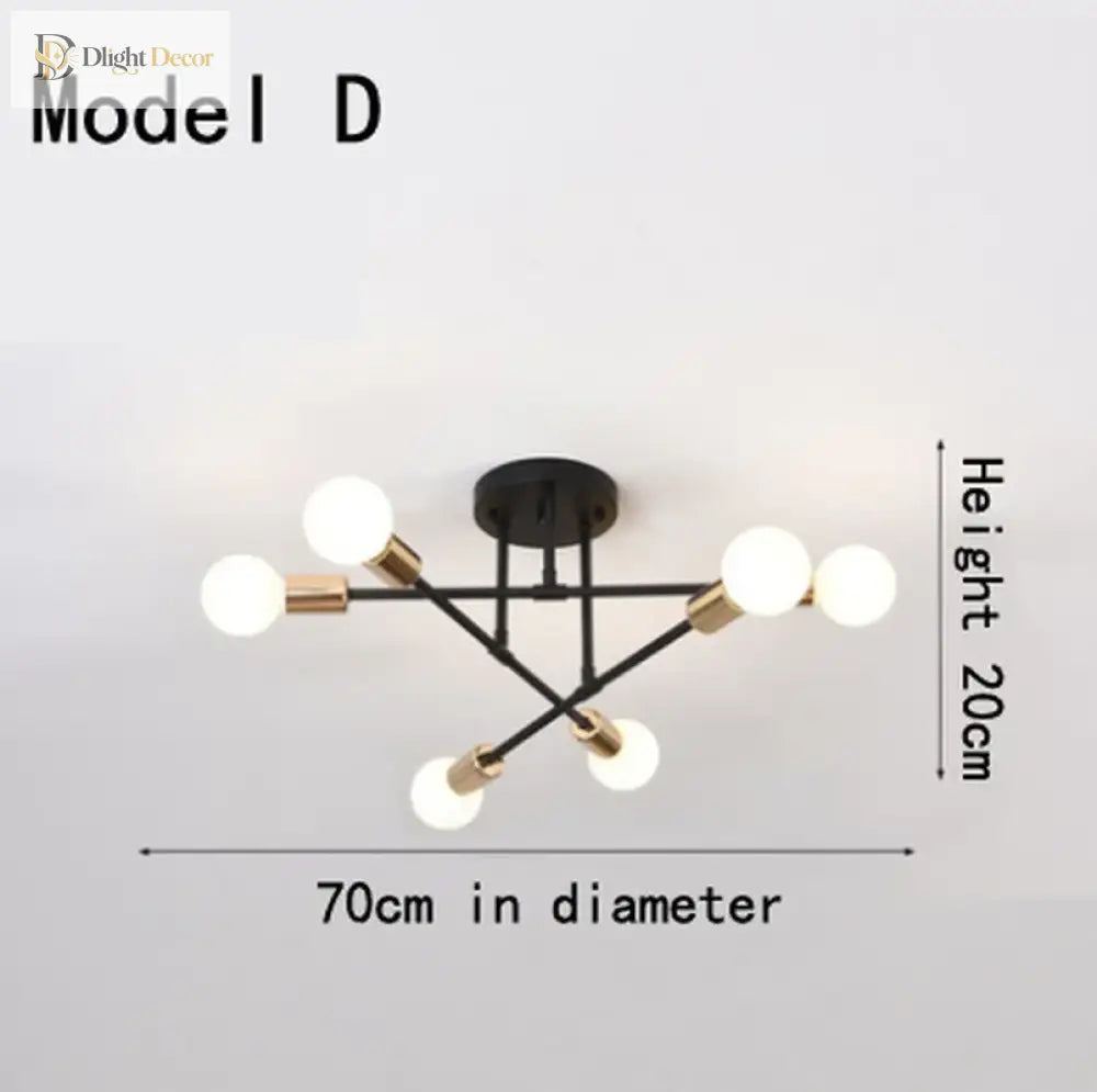 Eva Gold Ceiling Light | Modern Interior Home Lighting