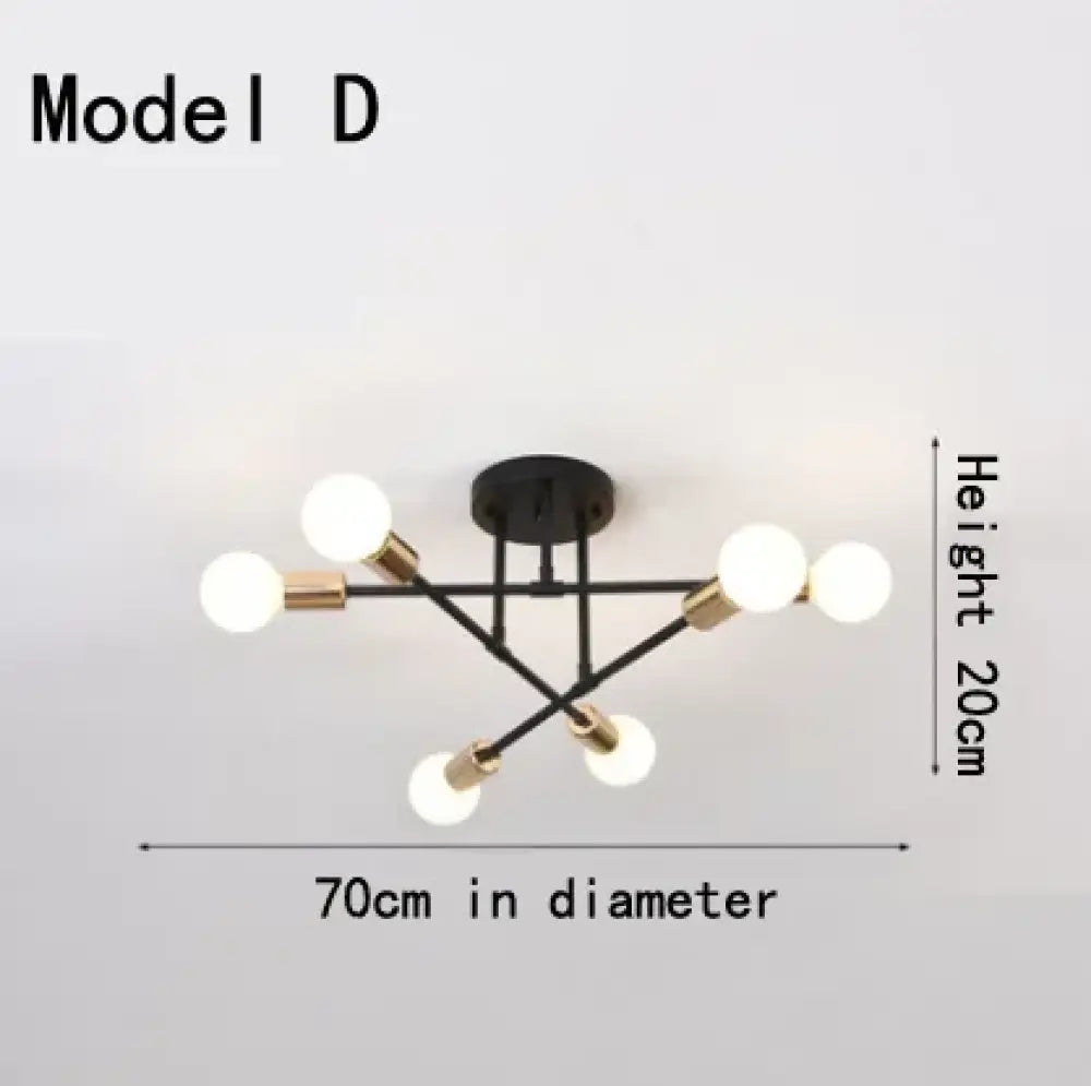 Eva Gold Ceiling Light | Modern Interior Home Lighting