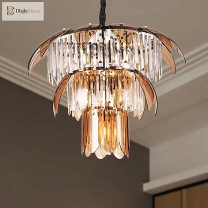 Evelyn Crystal Chandelier | Modern Living Room Lighting