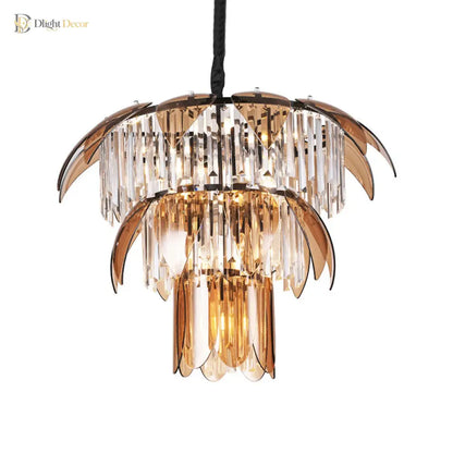 Evelyn Crystal Chandelier | Modern Living Room Lighting