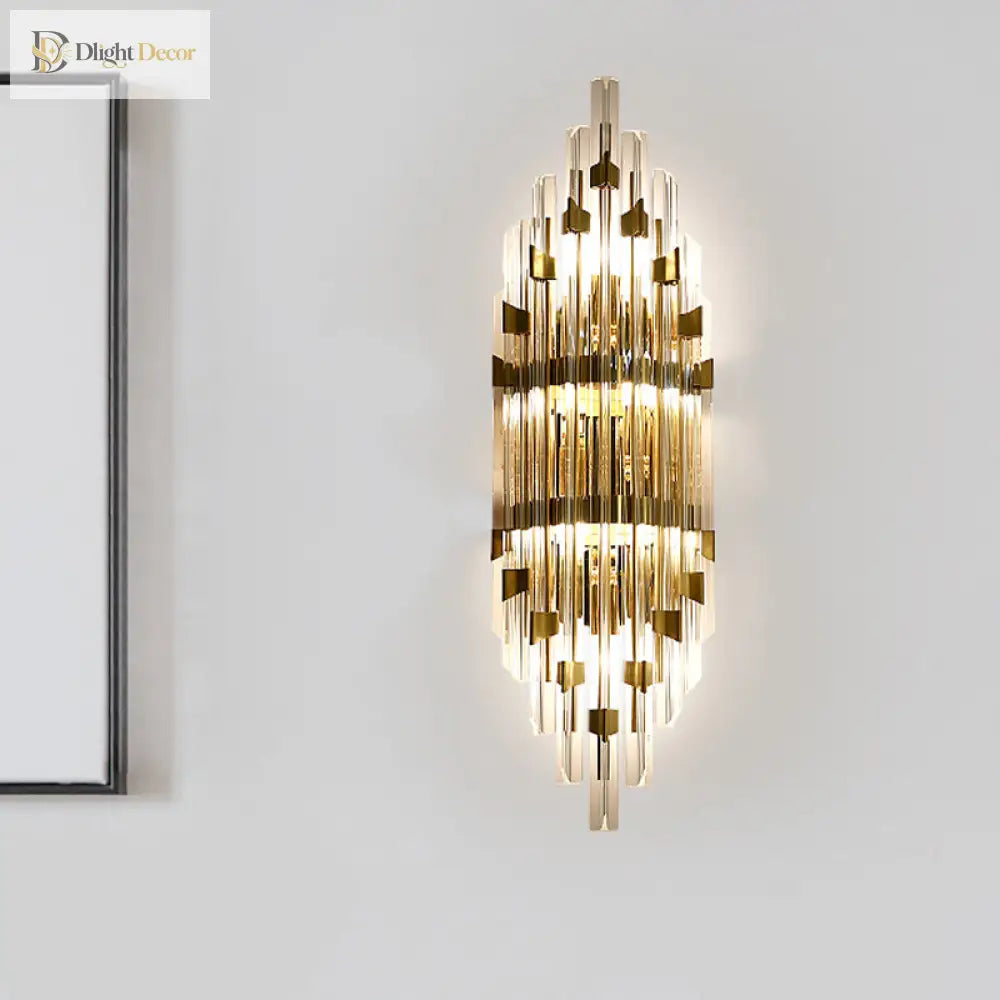 Evelyn Modern Crystal Wall Sconce | Living Room Lighting