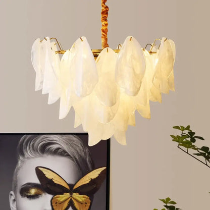 French Retro Glass Chandelier | Dining Room Home Lighting