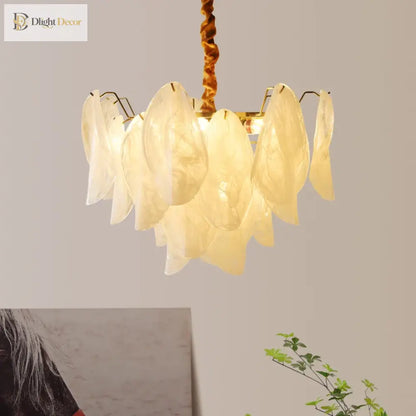 French Retro Glass Chandelier | Dining Room Home Lighting