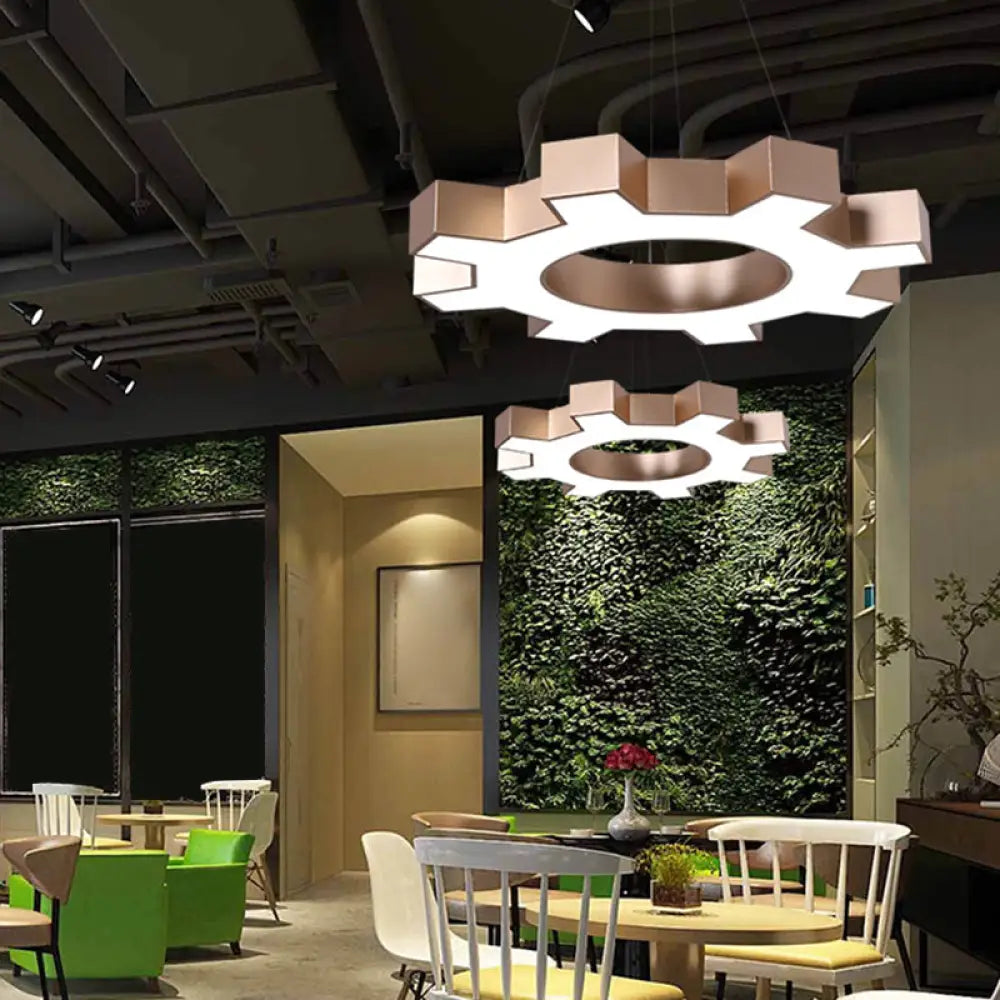Gear Pendant Light | Modern Dining Room Home Lighting