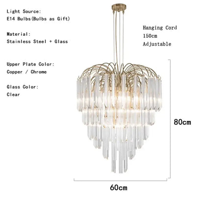 Gianna Crystal Chandelier | Hallway &amp; Entry Home Lighting