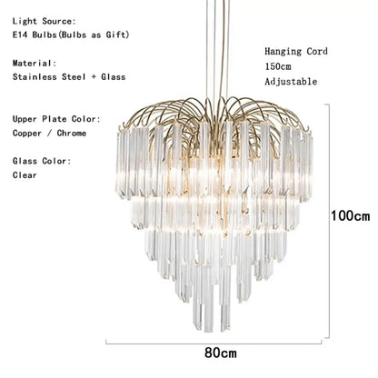 Gianna Crystal Chandelier | Hallway &amp; Entry Home Lighting