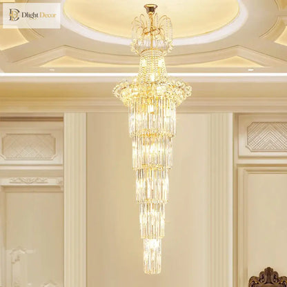 Gold Chandelier | Modern Hallway &amp; Entry Home Lighting