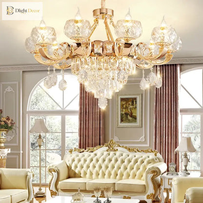 Grand Crystal Chandelier | Modern Dining Room Lighting