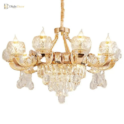 Grand Crystal Chandelier | Modern Dining Room Lighting