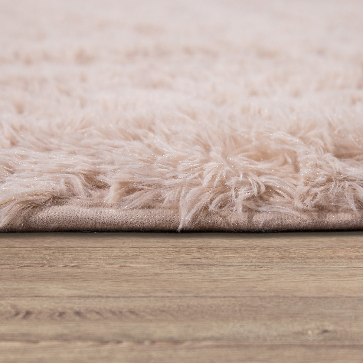 Solid Shag Rug Silky Soft &amp; Fluffy In Cream