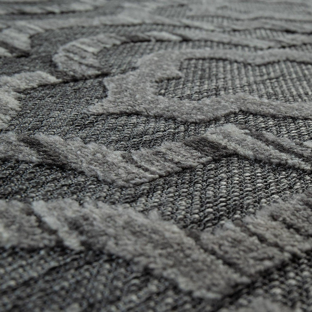 In- &amp; Outdoor Rug Marrakesh Moroccan Ornaments - Dark Grey