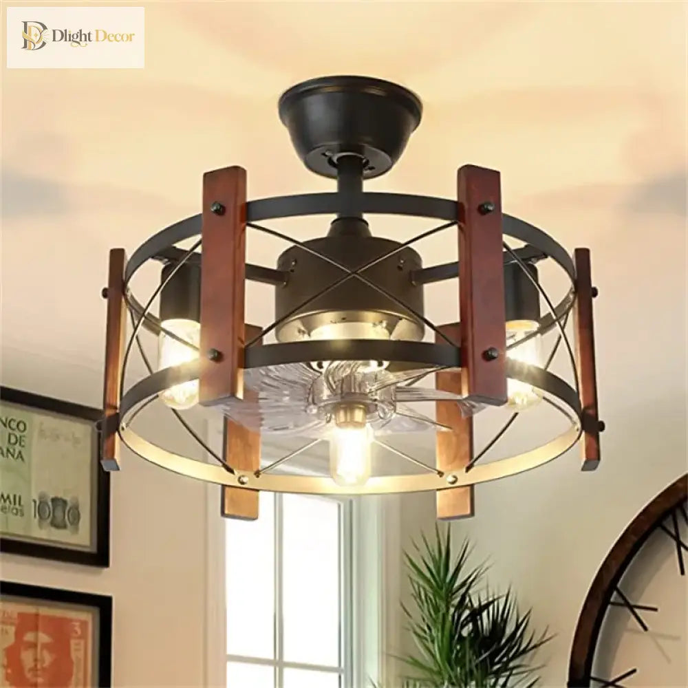 Industrial Ceiling Fan Light | Dining Room Home Lighting