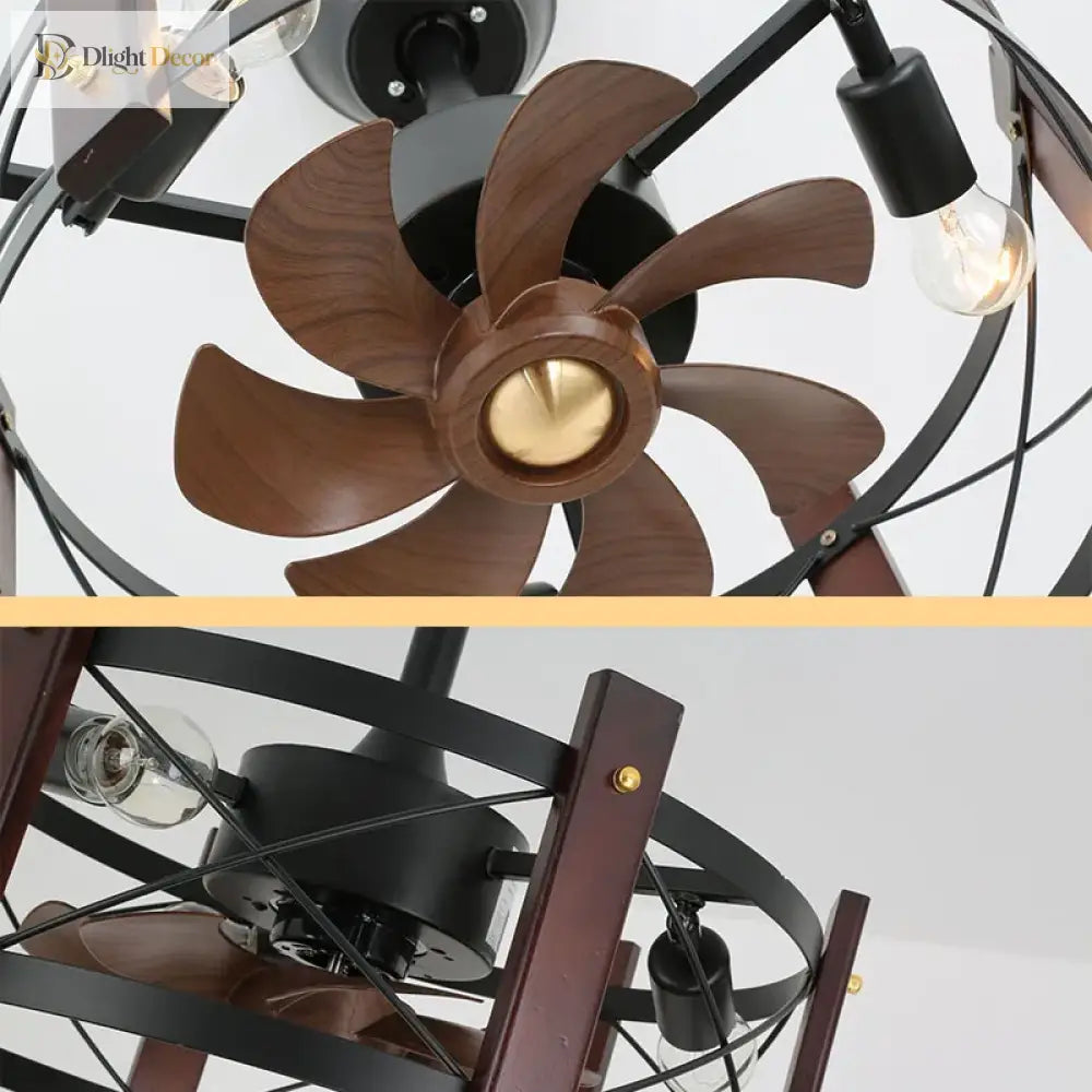 Industrial Ceiling Fan Light | Dining Room Home Lighting