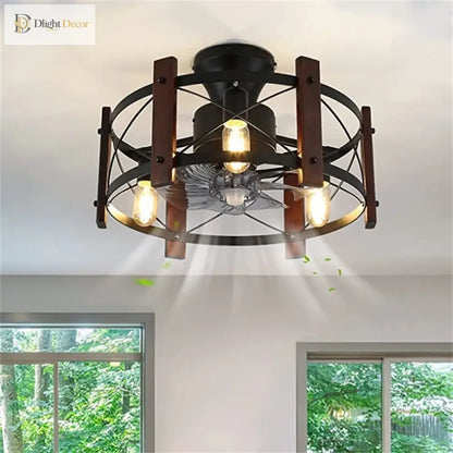 Industrial Ceiling Fan Light | Dining Room Home Lighting