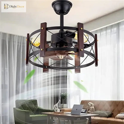 Industrial Ceiling Fan Light | Dining Room Home Lighting