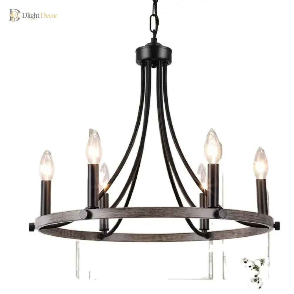Ivy Wrought Iron Chandelier | Modern Dining Room Lighting