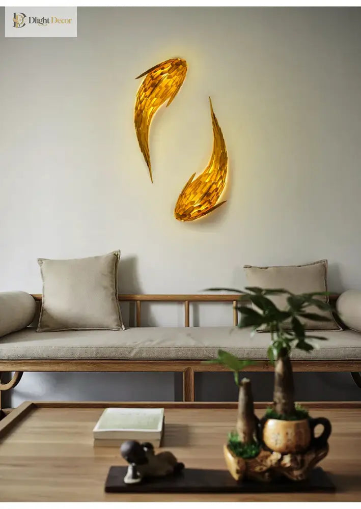 Japanese LED Wall Art Light | Modern Interior Lighting