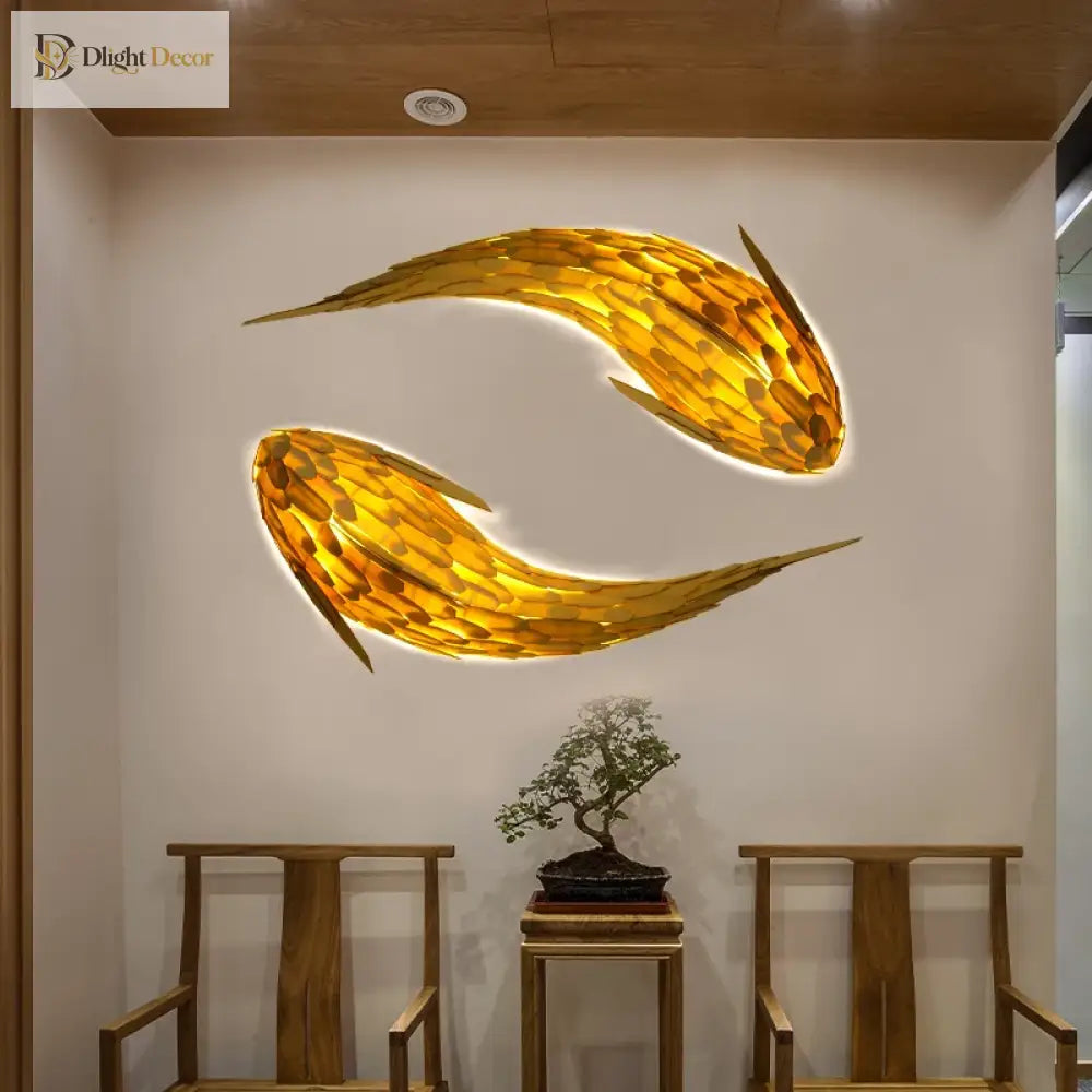 Japanese LED Wall Art Light | Modern Interior Lighting