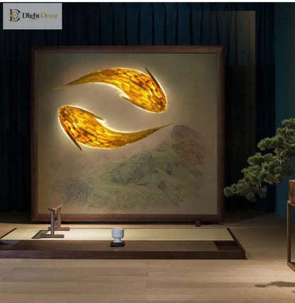 Japanese LED Wall Art Light | Modern Interior Lighting