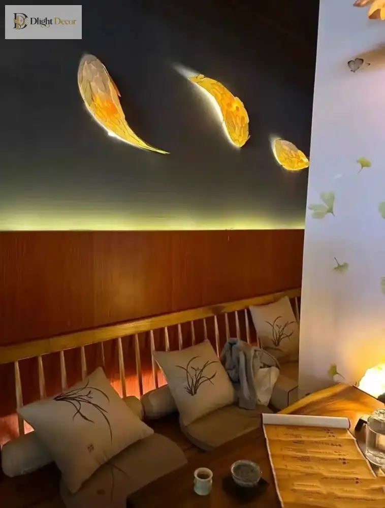 Japanese LED Wall Art Light | Modern Interior Lighting