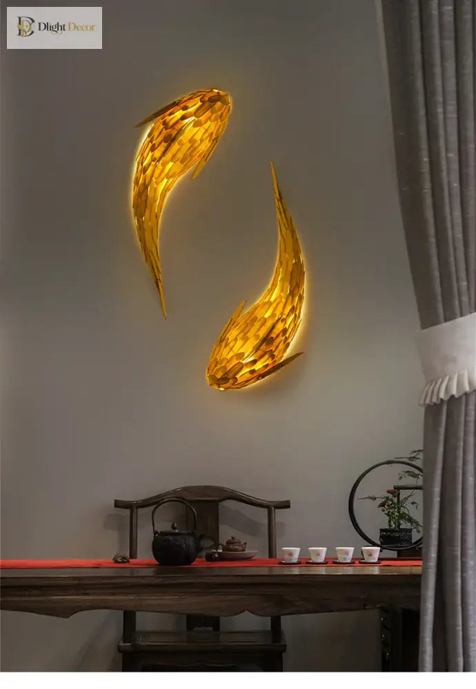 Japanese LED Wall Art Light | Modern Interior Lighting