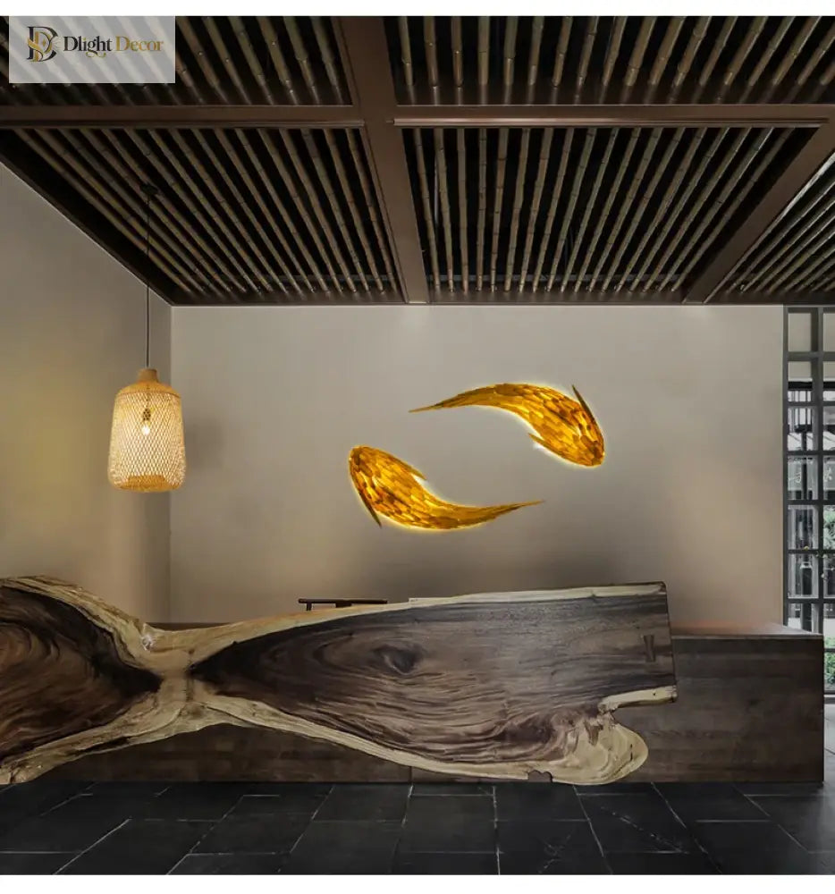 Japanese LED Wall Art Light | Modern Interior Lighting