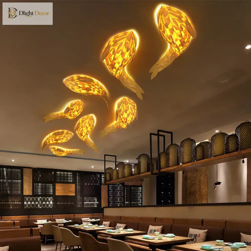 Japanese LED Wall Art Light | Modern Interior Lighting
