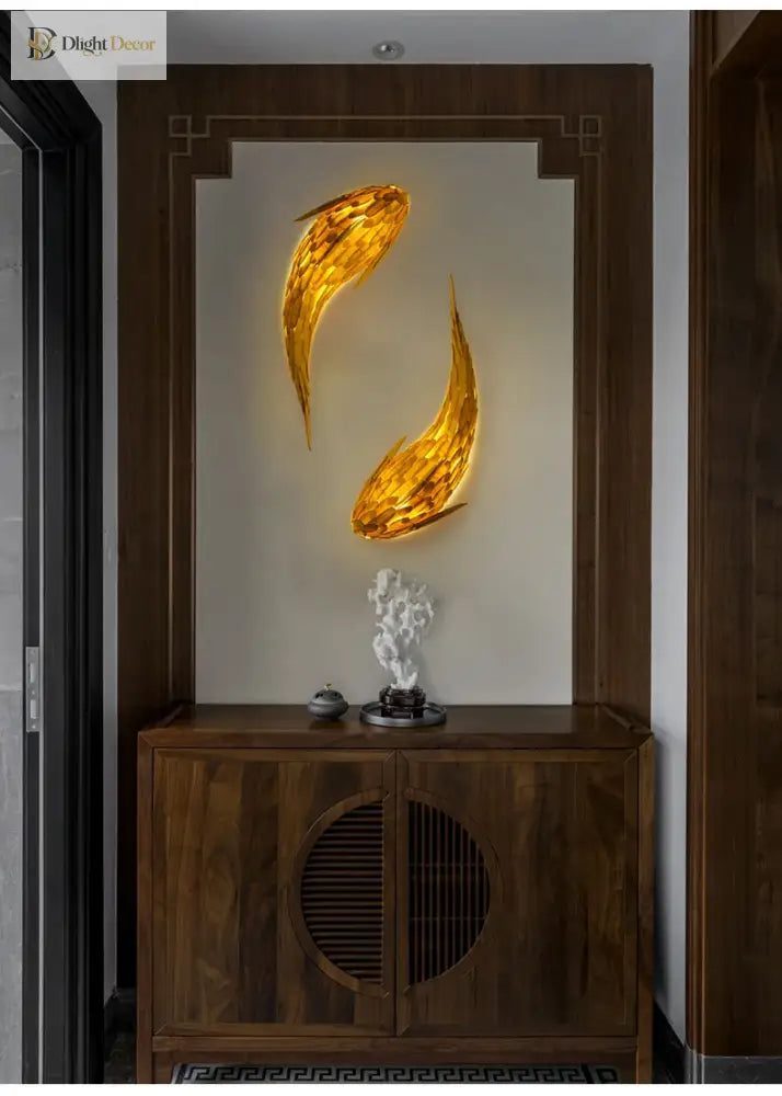Japanese LED Wall Art Light | Modern Interior Lighting