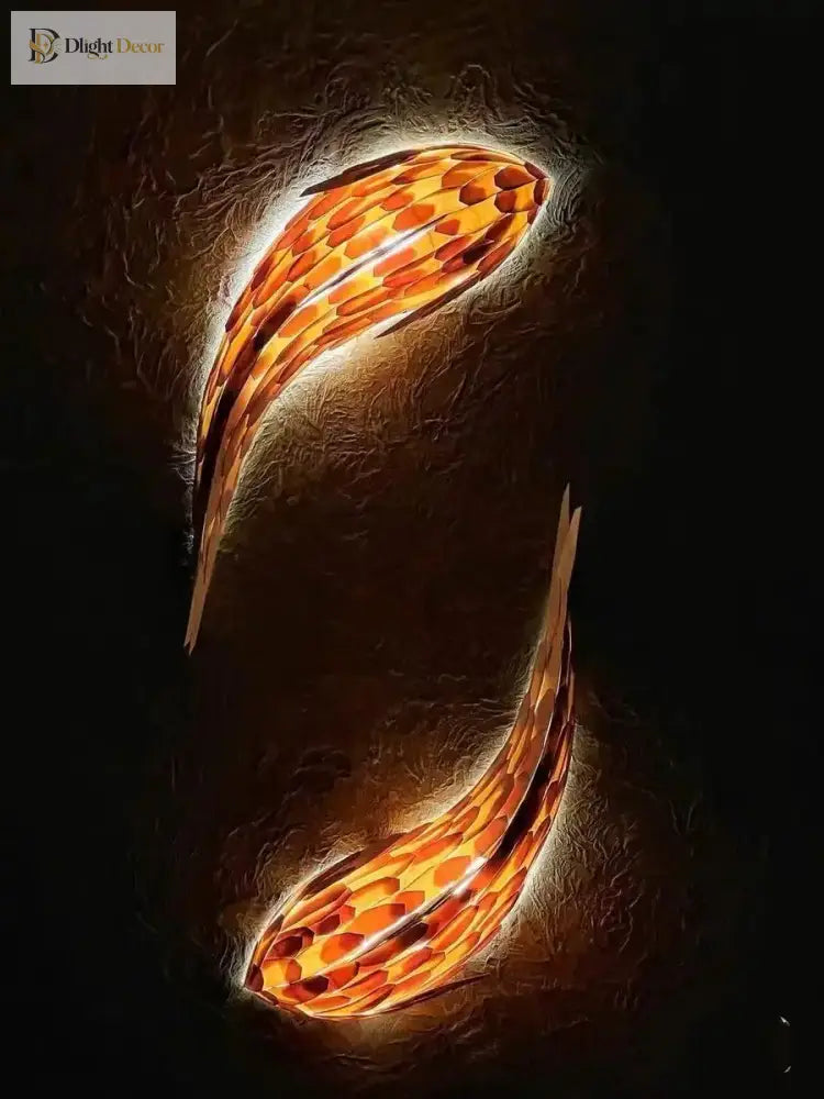 Japanese LED Wall Art Light | Modern Interior Lighting