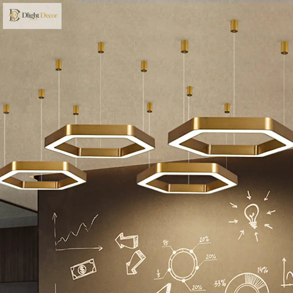 Jordyn Modern Gold Pendant Light | Dining Room Lighting