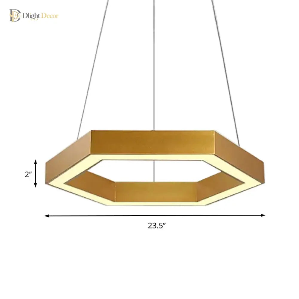 Jordyn Modern Gold Pendant Light | Dining Room Lighting