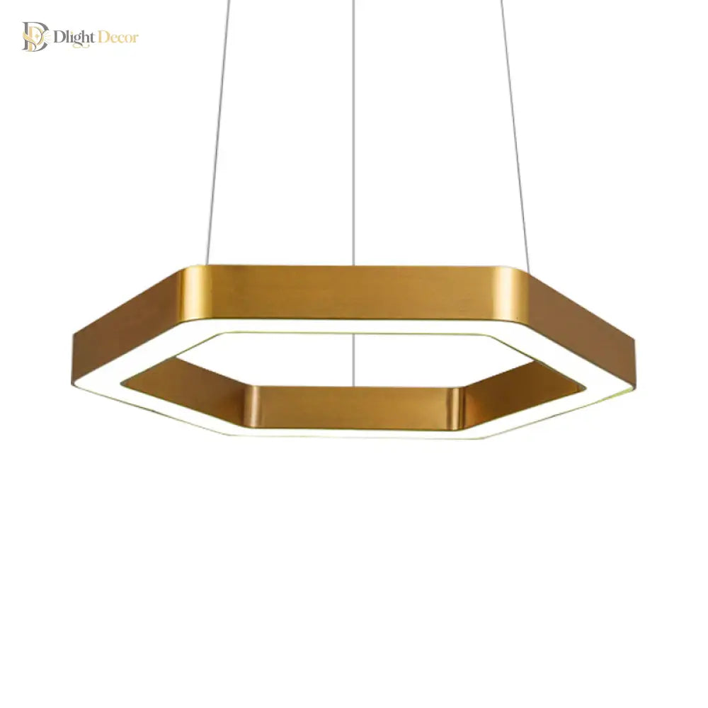 Jordyn Modern Gold Pendant Light | Dining Room Lighting