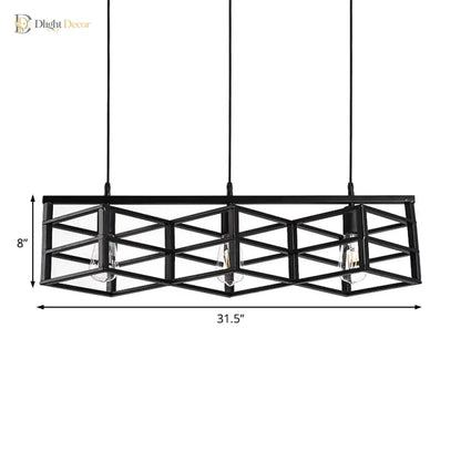 Juniper Industrial Chandelier | Dining Room Home Lighting