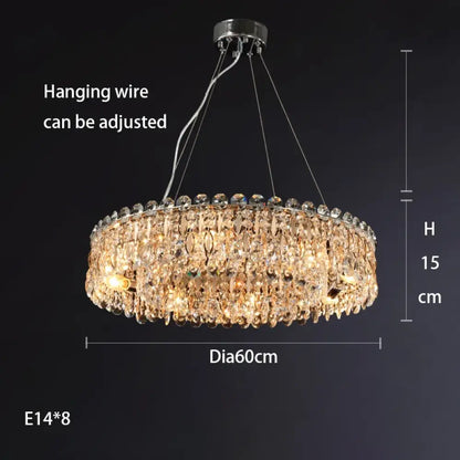 K9 Crystal Chrome Chandelier | Dining Room Home Lighting