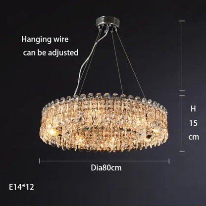K9 Crystal Chrome Chandelier | Dining Room Home Lighting