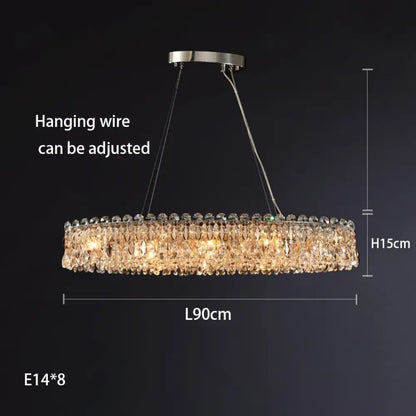 K9 Crystal Chrome Chandelier | Dining Room Home Lighting