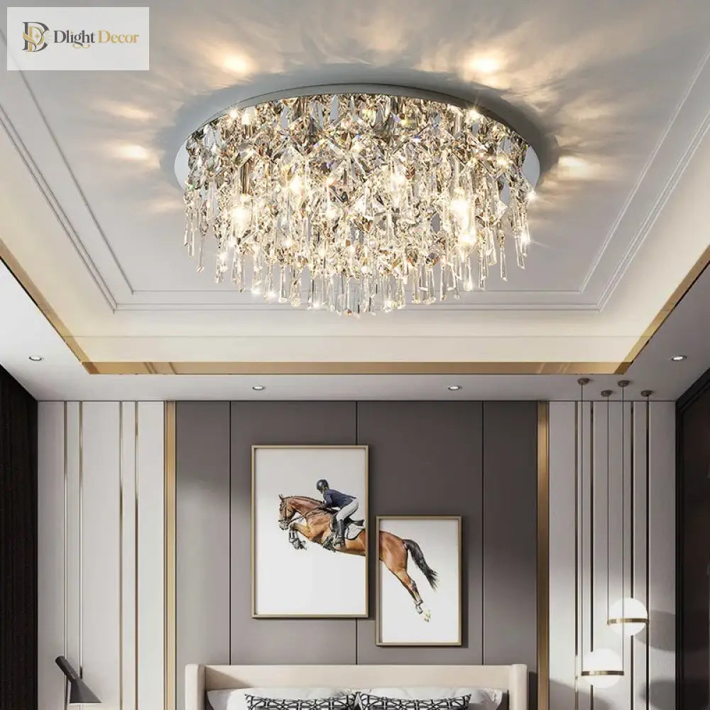 K9 LED Art Deco Modern Ceiling Light | Bedroom Lighting