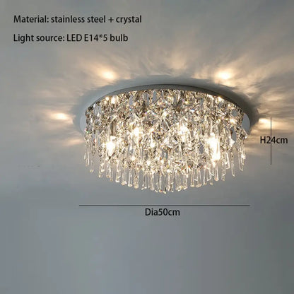 K9 LED Art Deco Modern Ceiling Light | Bedroom Lighting