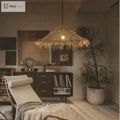 Kaia Rattan Pendant Light | Modern Dining Room Lighting