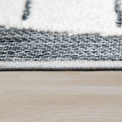 Kids Rug Tweet Happy Lion Play-Mat in Mottled Grey